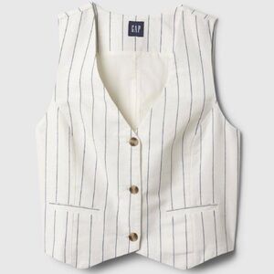 GAP Linen Striped Vest☕️